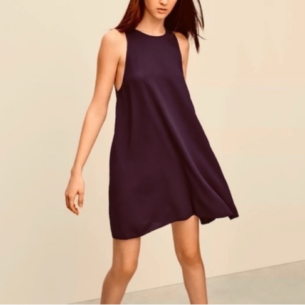 Aritzia Wilfred Linen  Purple Dress